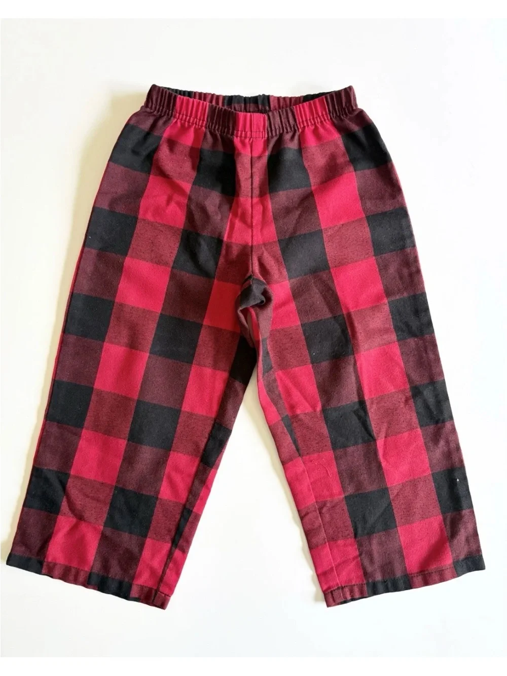 Old Navy Red and Black Buffalo Plaid Kids Pajama Set 3T Matching Family